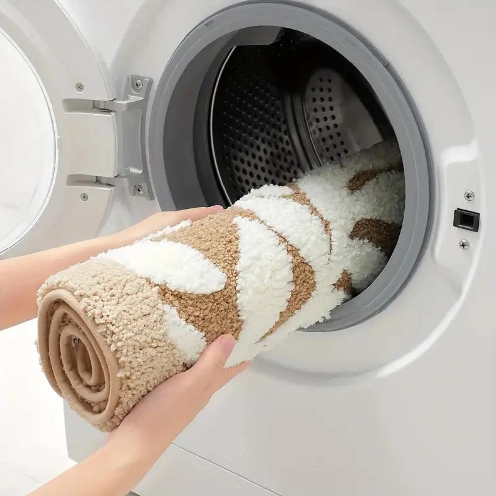 Bath Mat Plush Microfiber Non-Slip TPR Backing - Image 9
