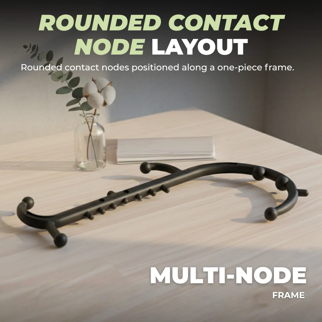Manual Massage Dual Hook Stick with Multi-Node Pressure Points