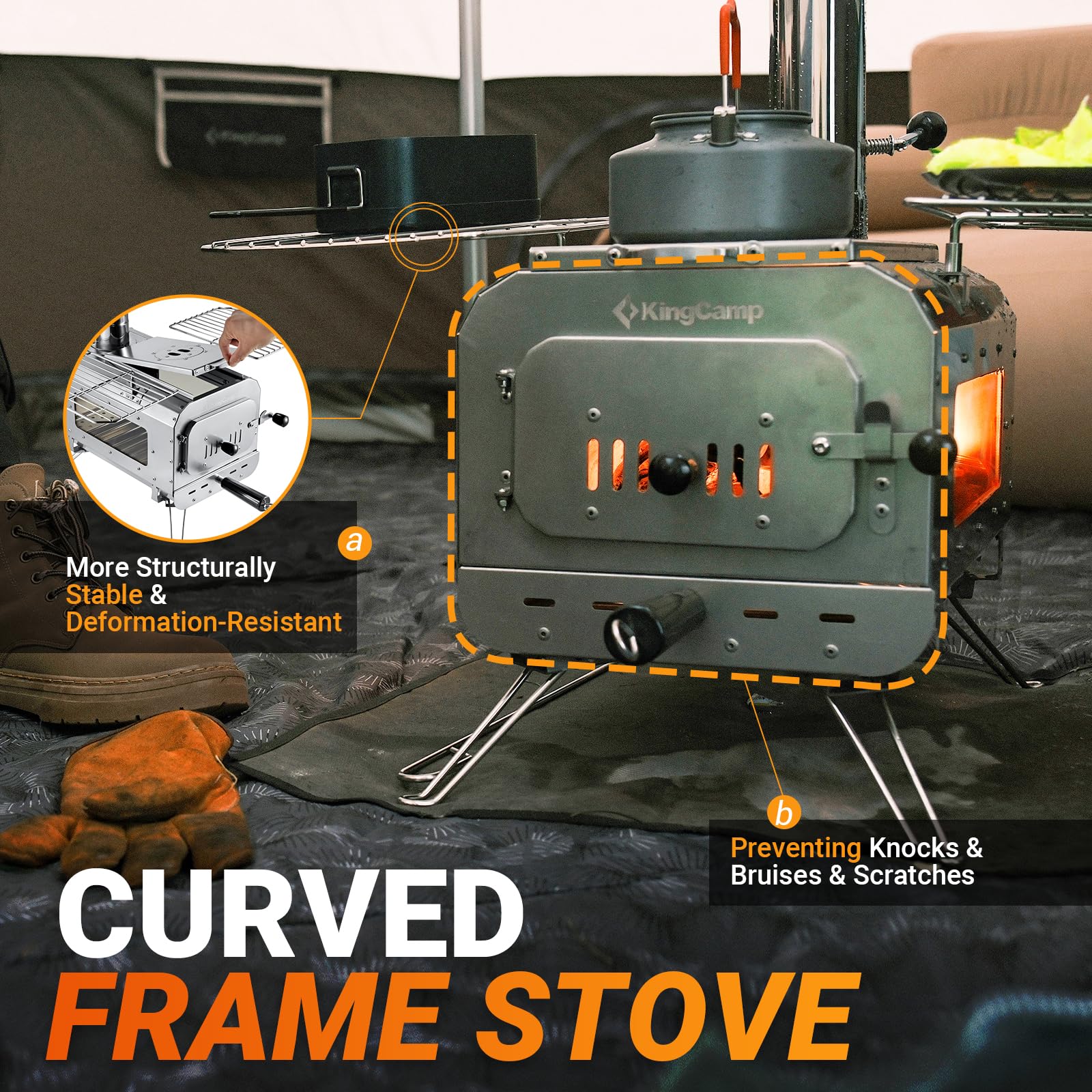 KingCamp Surefire Camping Wood Tent Stove