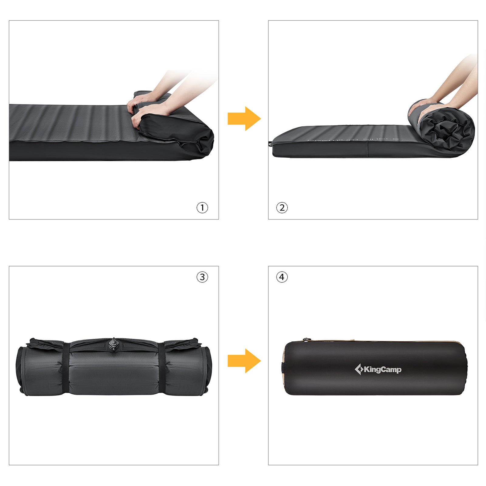 KingCamp PREMIUM Self Inflating Foam Sleeping Pad Double/Single