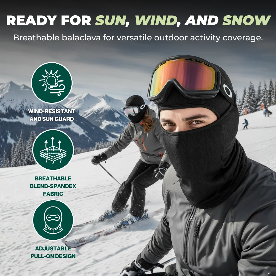 Full Face Balaclava Mask Unisex for Hiking and Outdoor Use