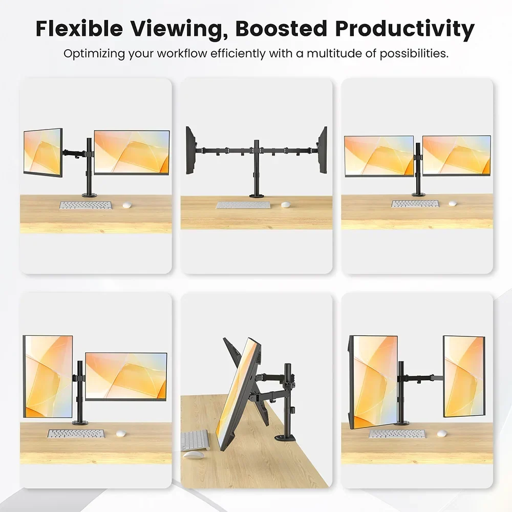 Dual Monitor Mounting Arm for Enhanced Workspace - Image 8
