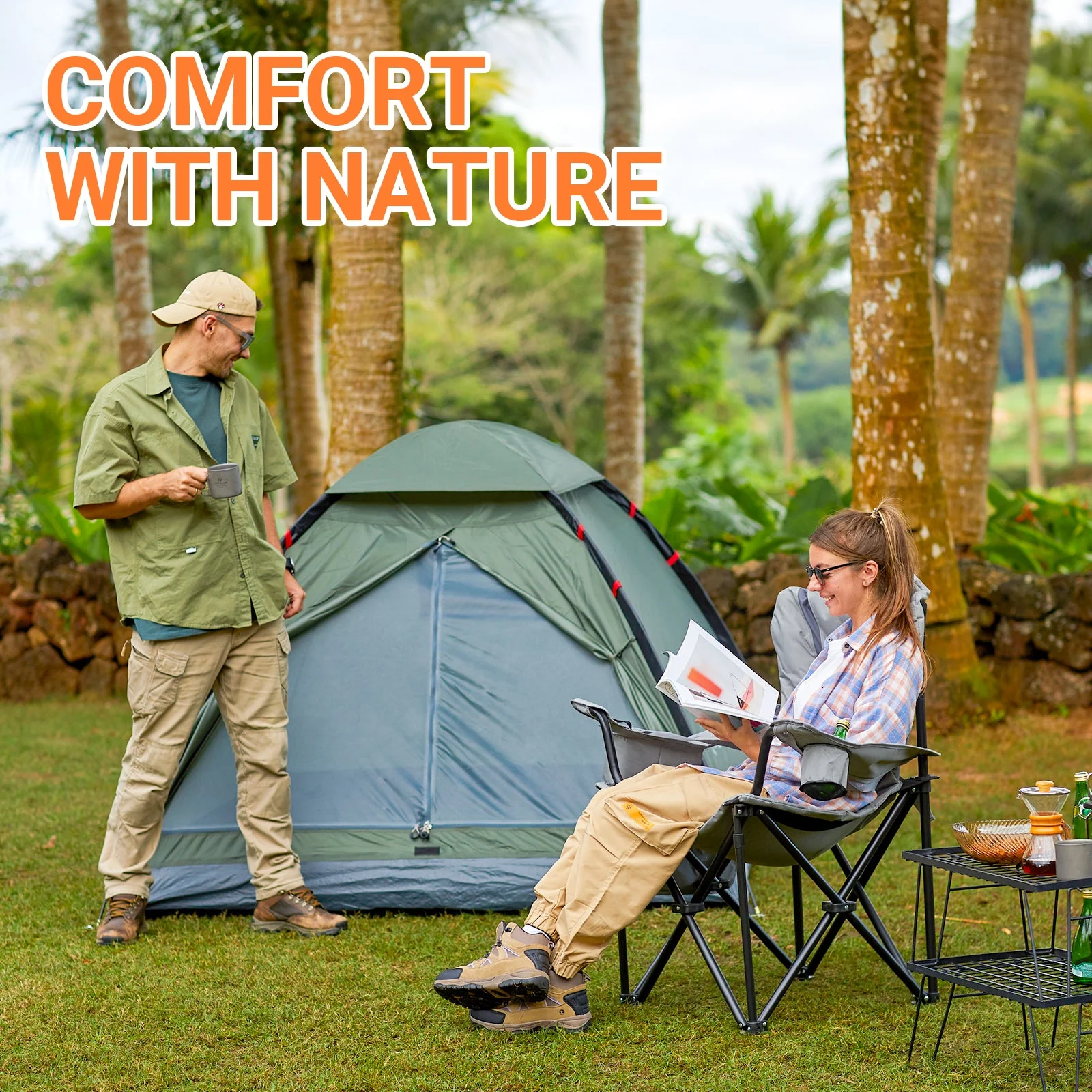KingCamp Lumbar Support Oversized Camping Chair - Image 45