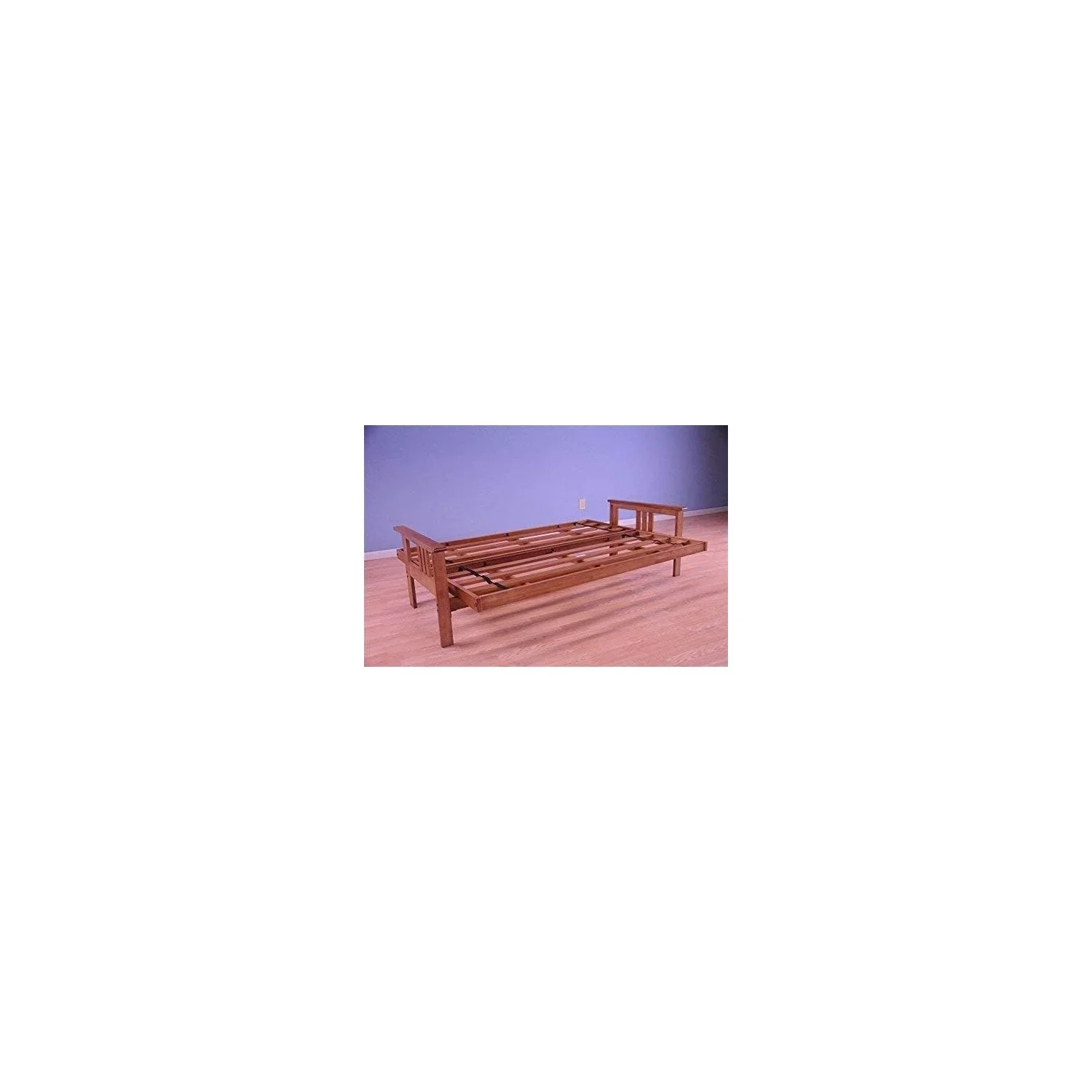 Homestock African Artifacts Full Size Futon Frame Set with Mattress, Easily Converts to Bed, Versatile Design Futon Frame for All Spaces, 33"H x 79"L x 37"D-Color:Linen Charcoal,Size:Barbados - Image 152