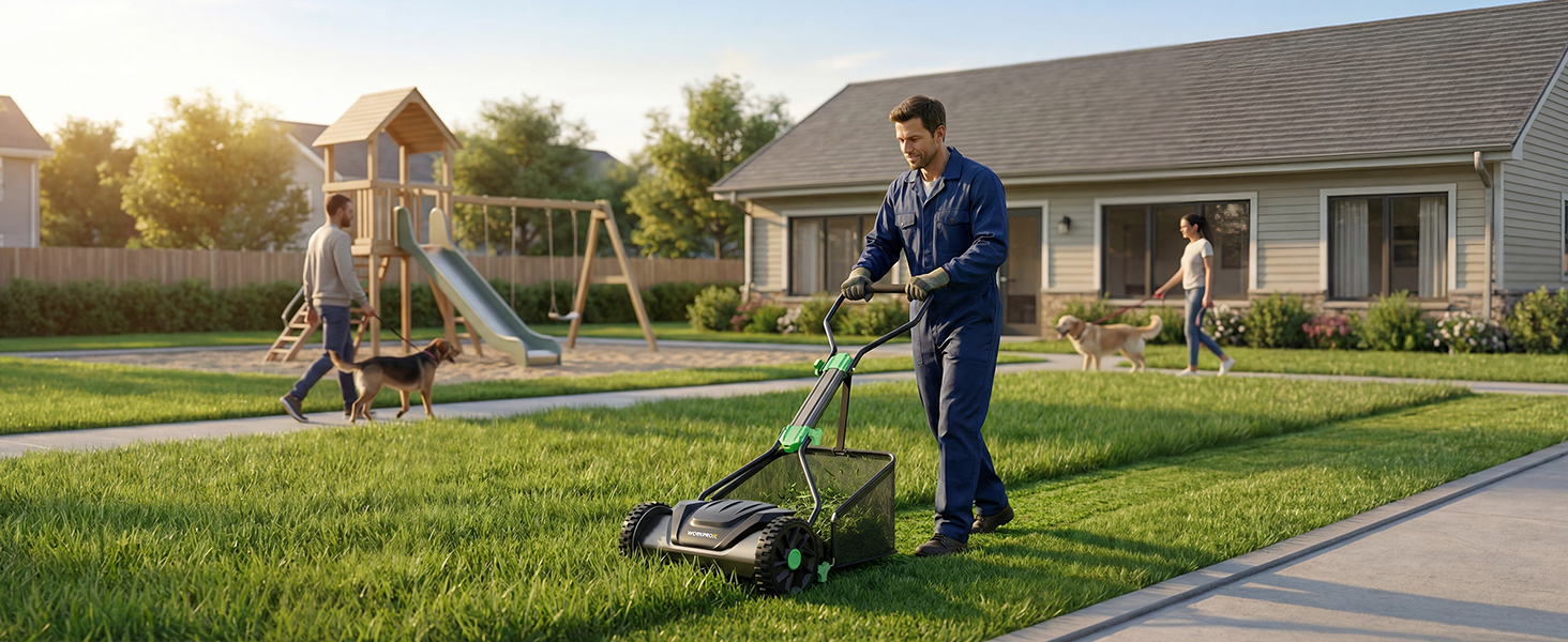 WORKPROX 16-Inch Push Reel Lawn Mower