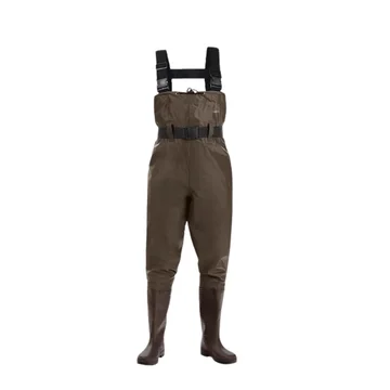 Nylon Chest Waders for Fishing and Fieldwork with PVC Boots – Unisex