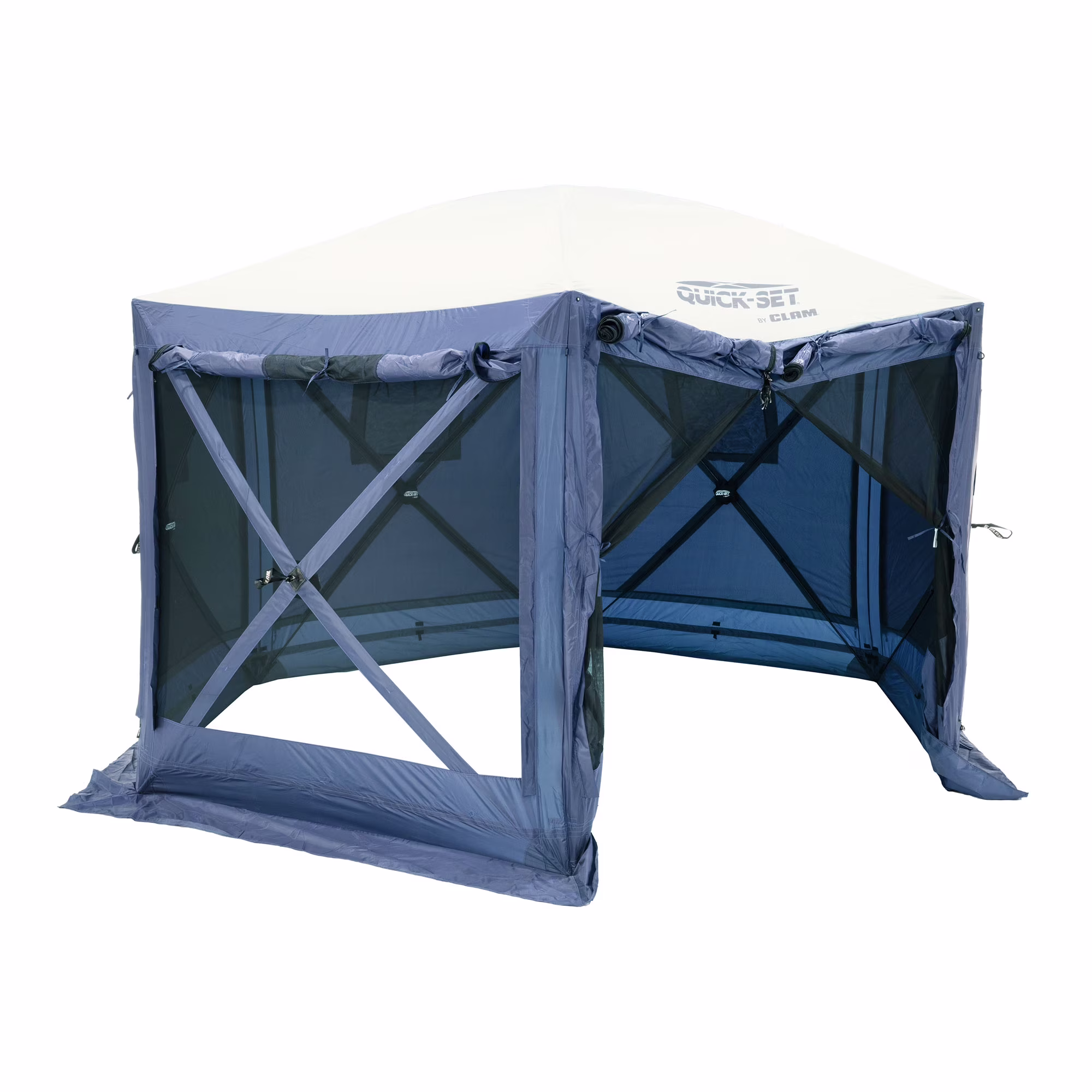 CLAM Quick-Set Pavilion 12.5 x 12.5' Portable Outdoor Canopy Shelter, Green - Image 5