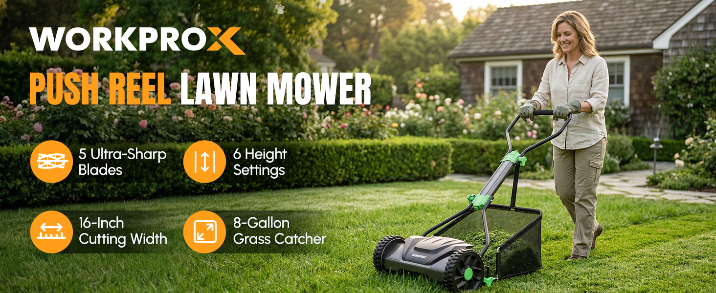 push reel lawn mower