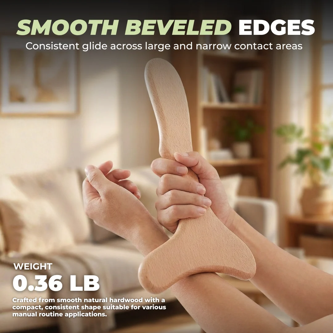 Wooden Manual Massage Tool for Body Application and Hand Use