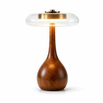Table Lamp Adjustable Height USB Powered Metal Shade