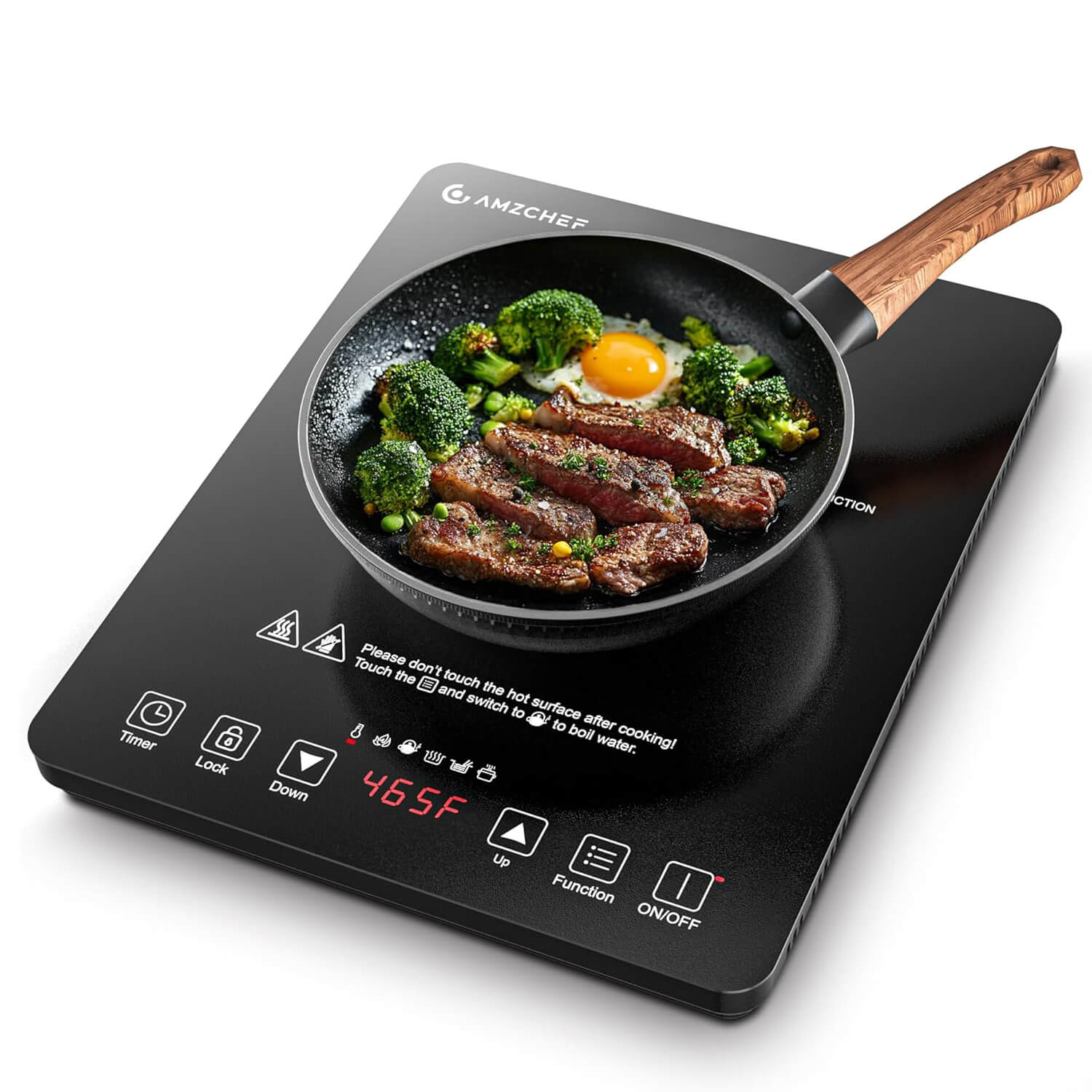 AMZCHEF Portable Induction Cooktop 20 Power Levels HL-B5 2