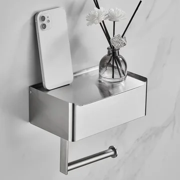 Elegant Standalone Toilet Paper Dispenser | Premium Metal Design