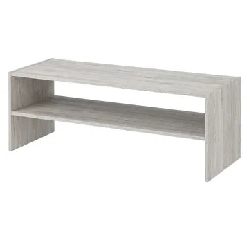 Wooden Shoe Rack with Two Levels for Home Storage, Available in 24/28/32 in