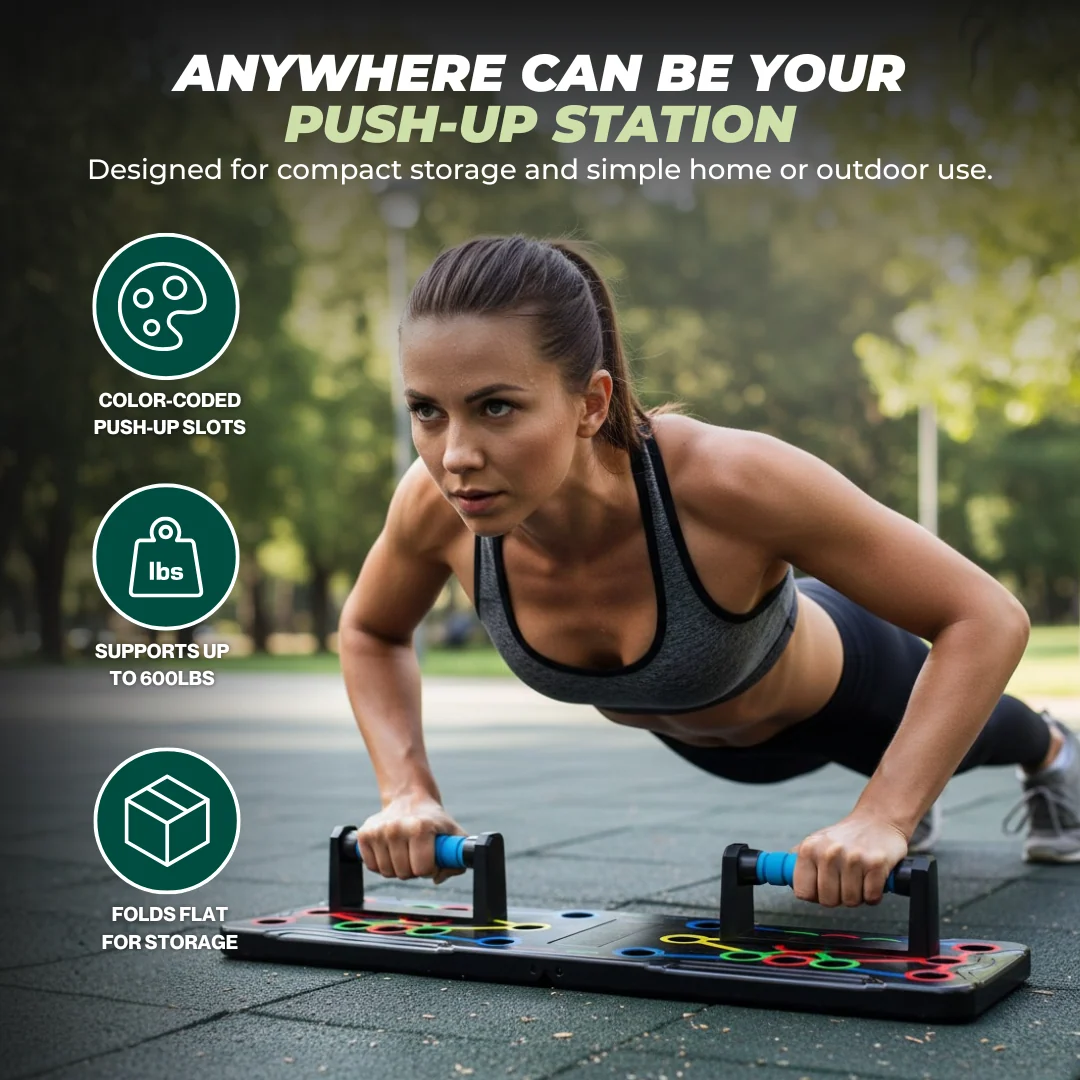 Solid Push Up Color-Coded Board Multi-Angle Home Training System