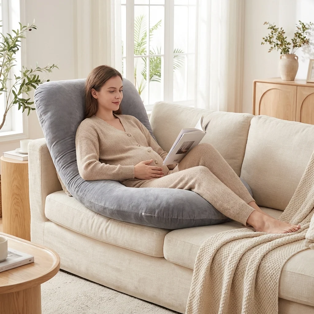 Pregnancy Support Pillow – Cloud Shaped Design - Image 7