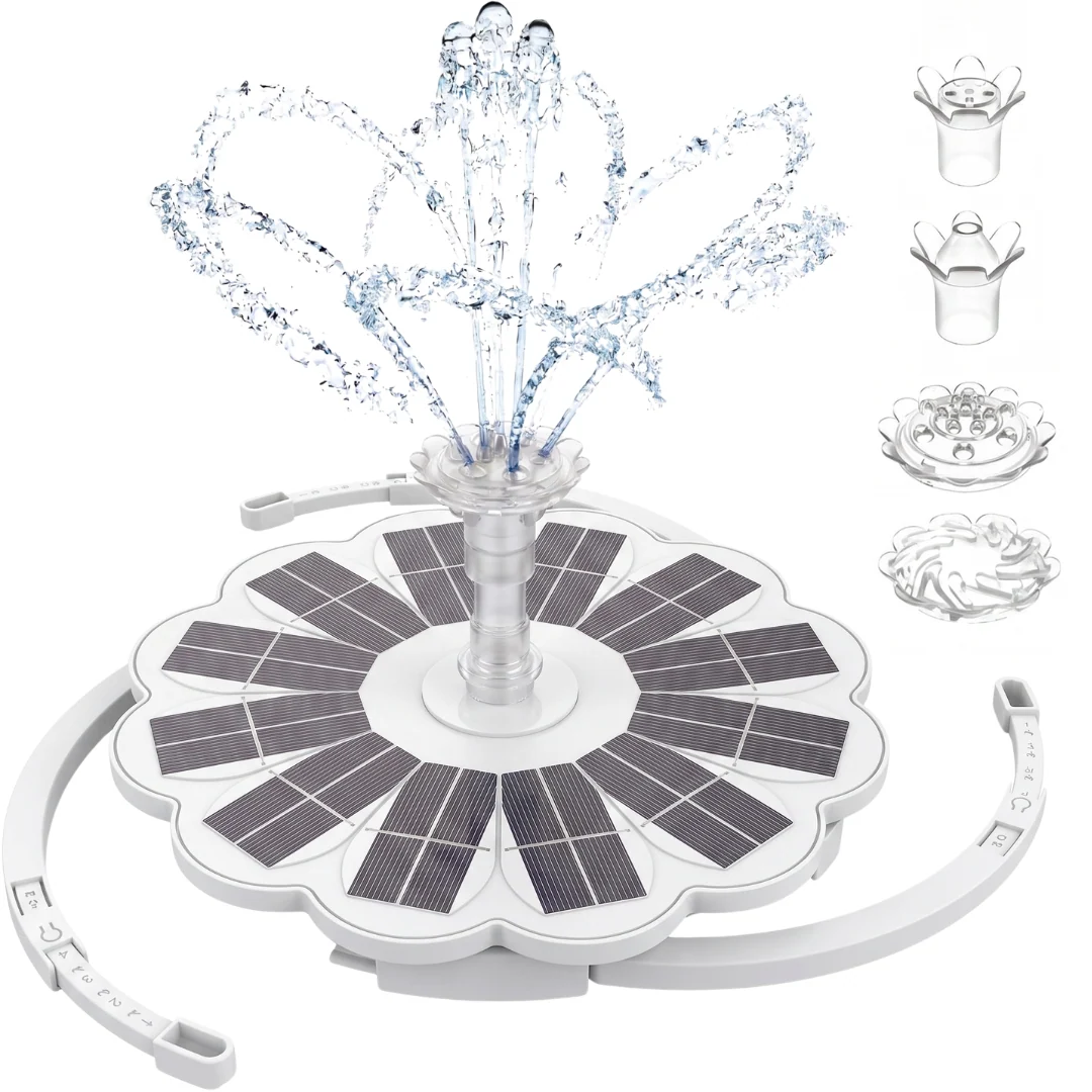 Solar Fountain Pump 3.5W with Replaceable Nozzles
