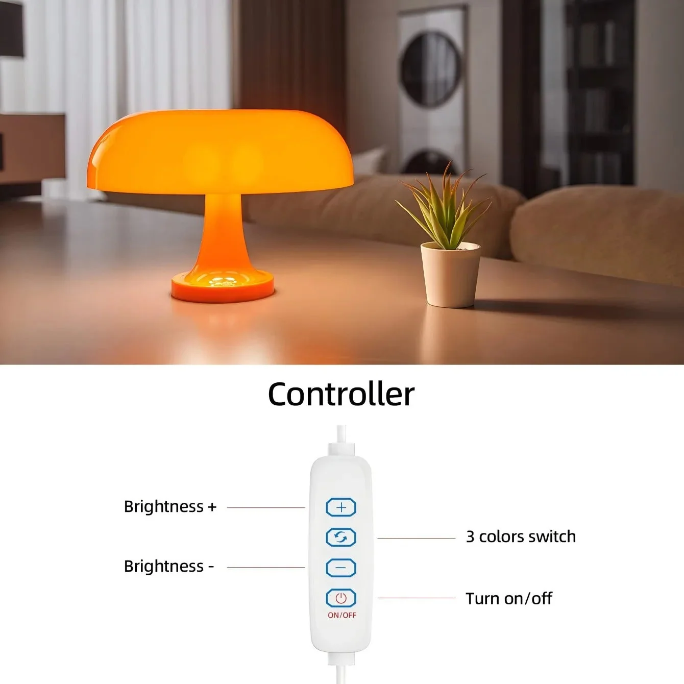 Elegant Mushroom Lamp - Versatile Lighting for Any Space - Image 6