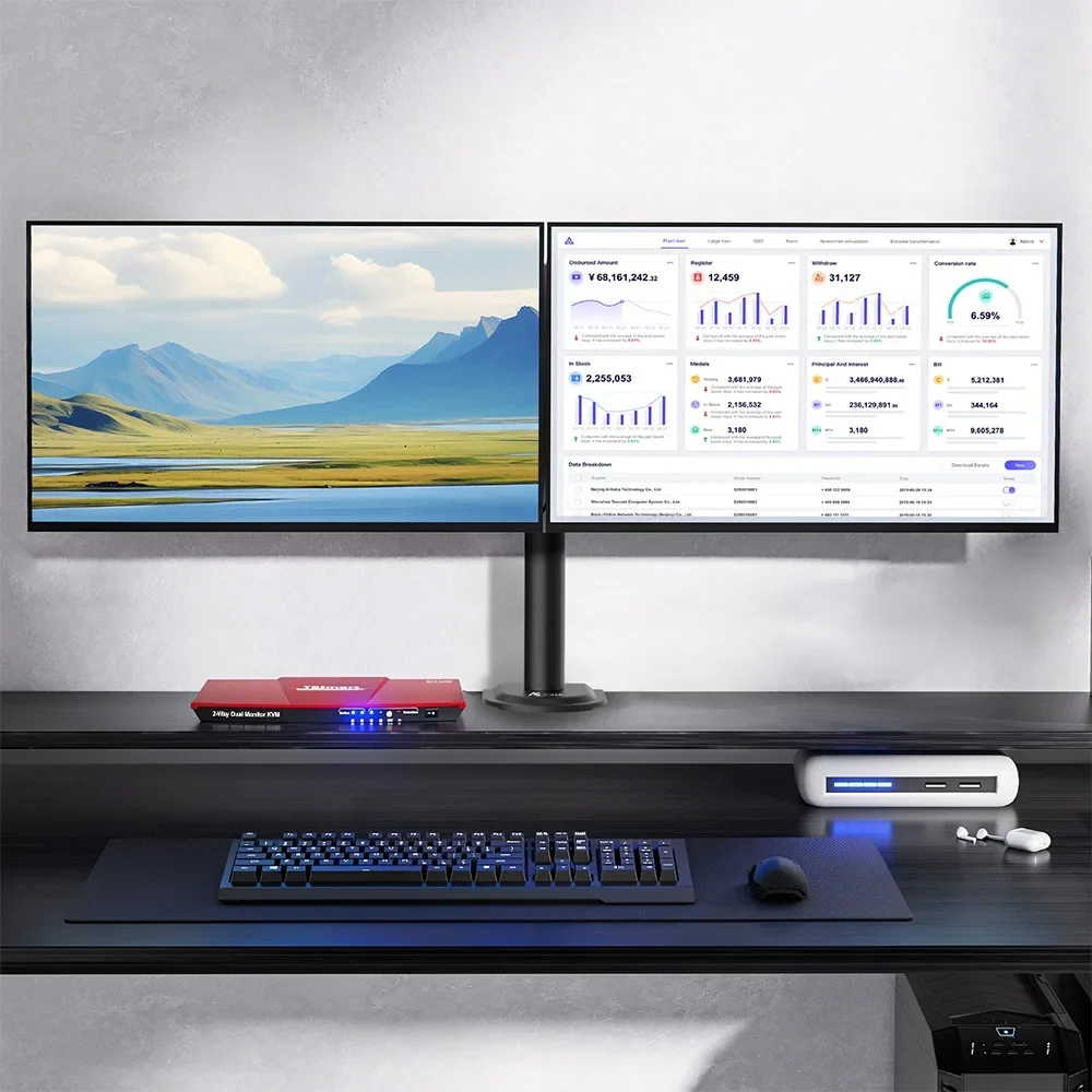 Dual Monitor Mounting Arm for Enhanced Workspace - Image 16