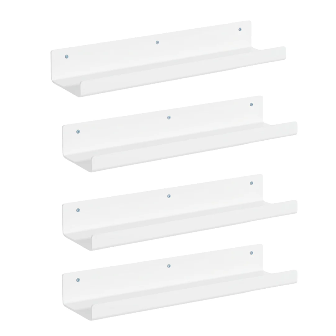 15-Inch Floating Bathroom Organizer Set - Acrylic Wall Shelves - Image 4