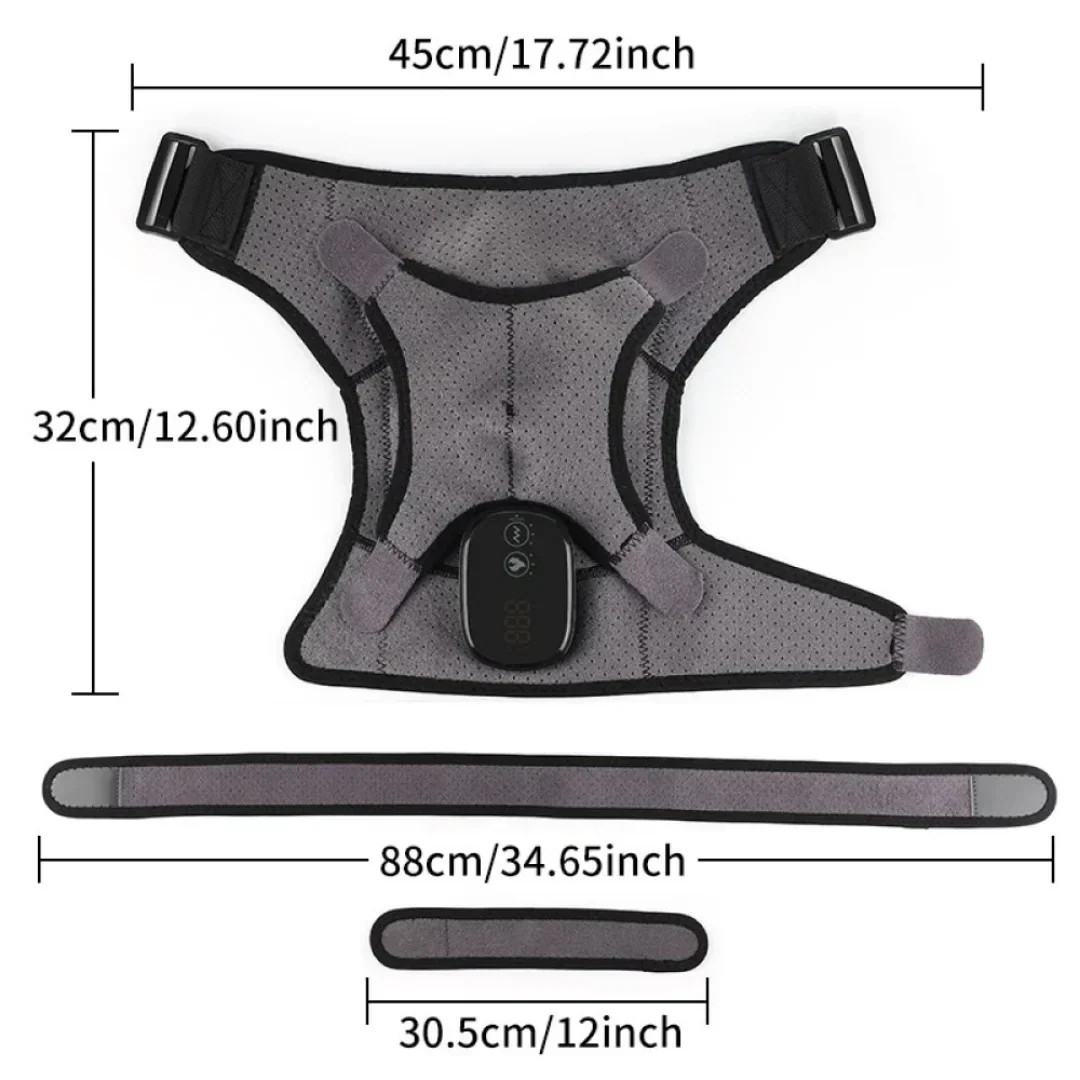 Vibrating Massage Heated Shoulder Support Brace - Image 10