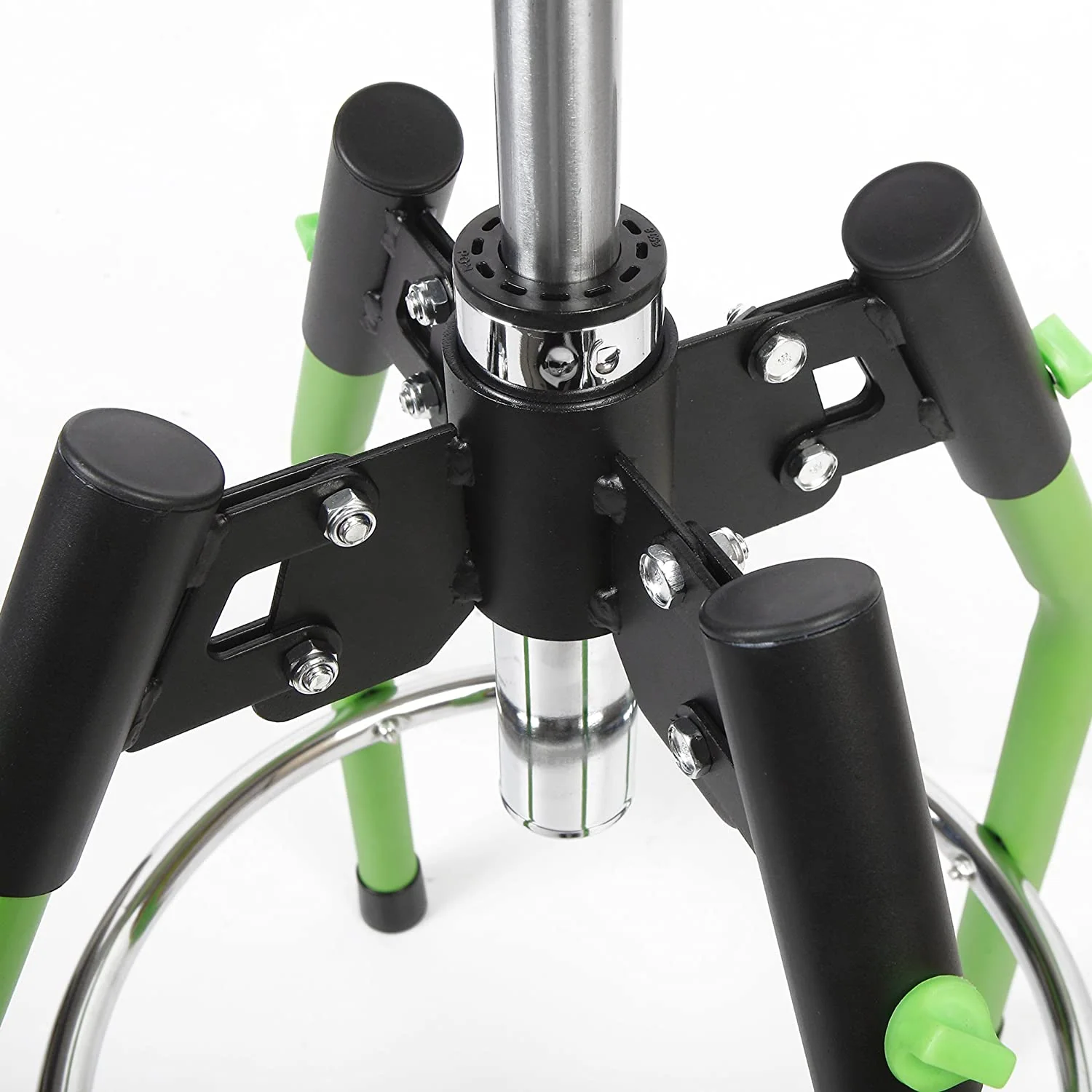 WORKPRO Heavy Duty Adjustable Hydraulic Shop Stool, Green - Image 4