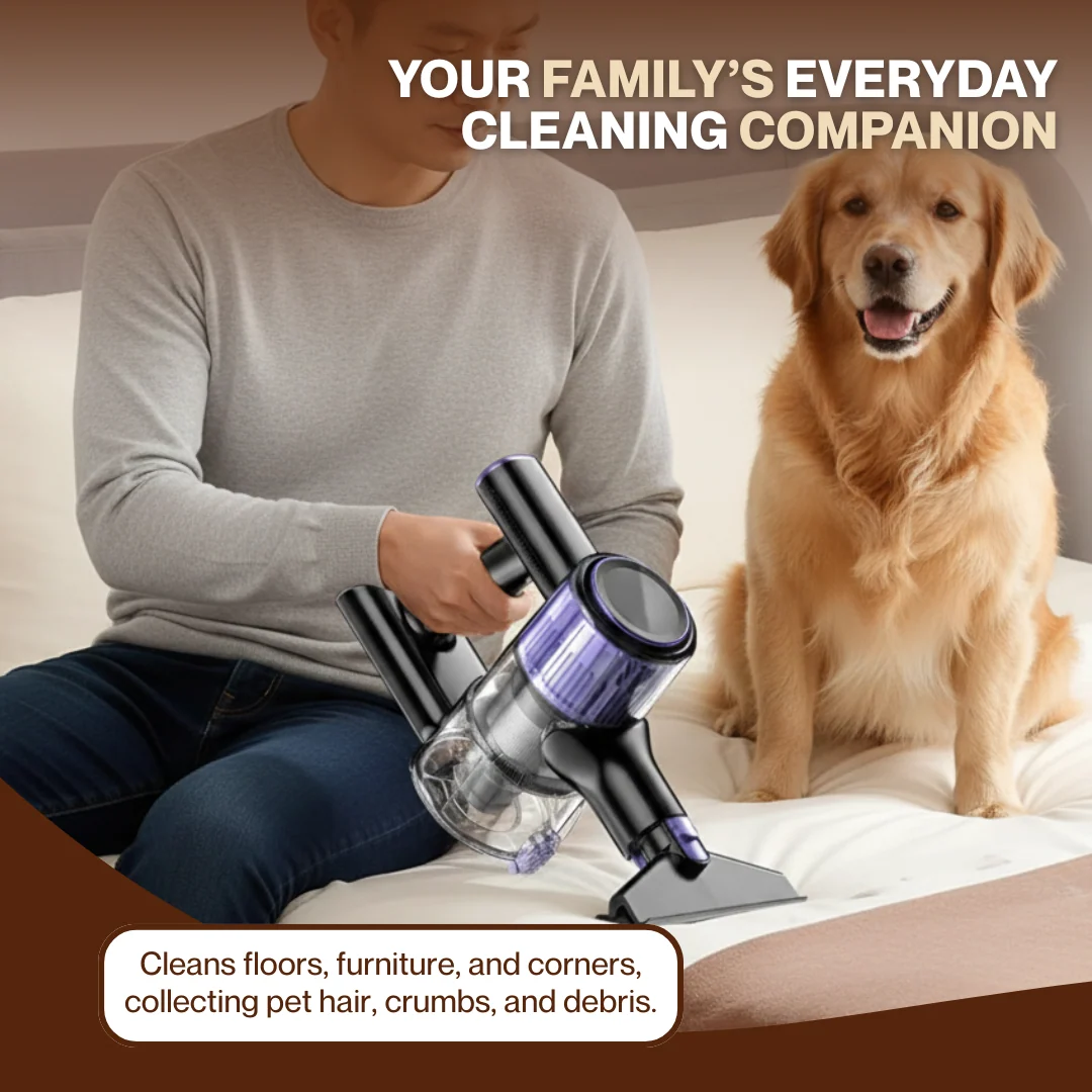 Cordless 10-in-1 Stick Vacuum with Powerful Suction and LED Light