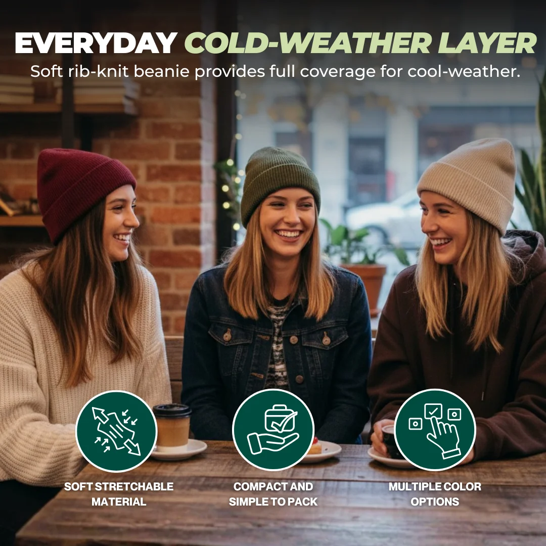 Classic Unisex Knit Beanie Hat for Winter Use
