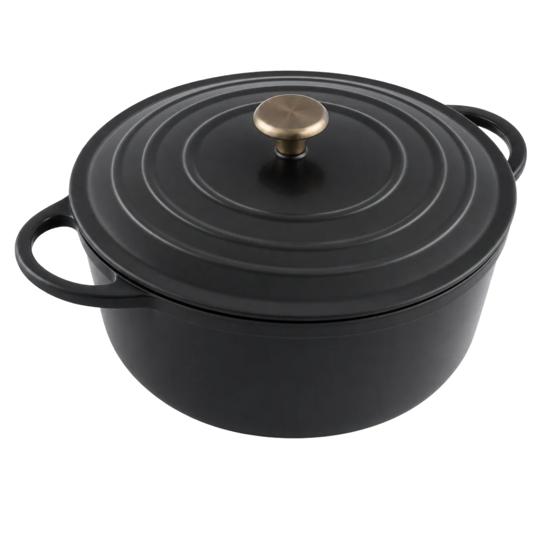 Enameled Cast Iron Dutch Oven with Lid – 6.4 Quart for Baking