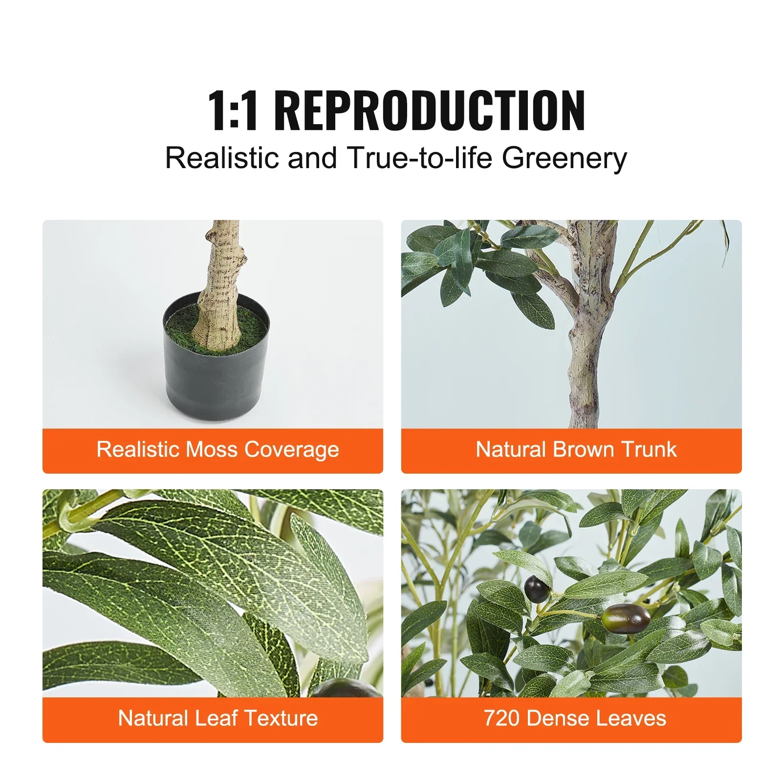 Olive Tree Decoration with Stable Base - Image 6