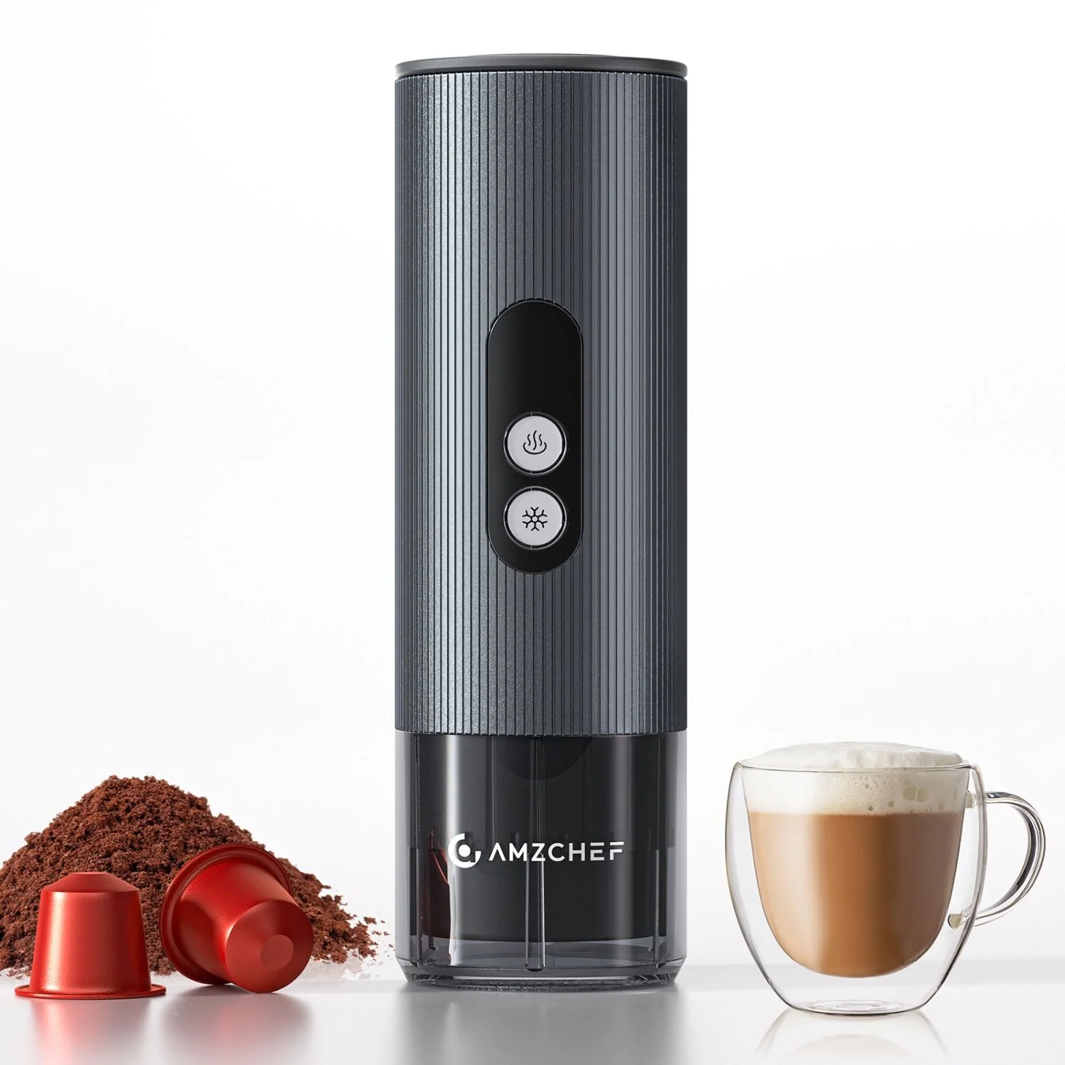 AMZCHEF Portable Coffee Maker with 9000mAh Battery for Camping, RV, Hiking, Office 1