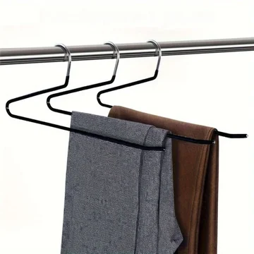 Pants Hanger Set Stainless Steel Z-Shape 10-Pack