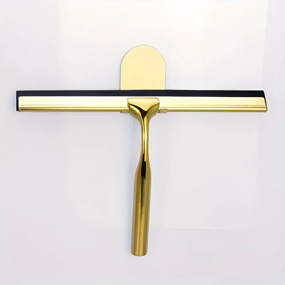 Squeegee Stainless Steel Gold Finish Non-Slip Handle