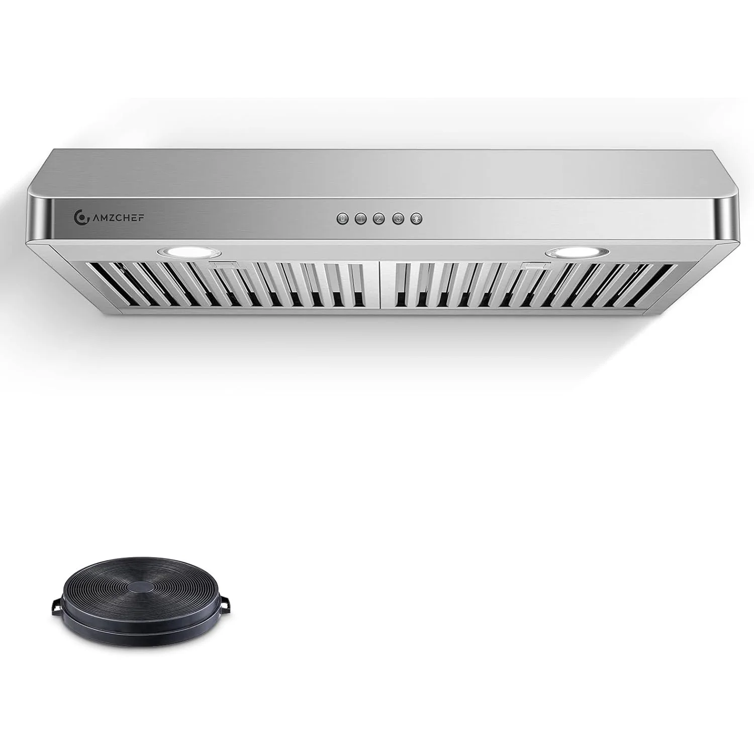 AMZCHEF 30 Inch Under Cabinet Range Hood with Button Control 1