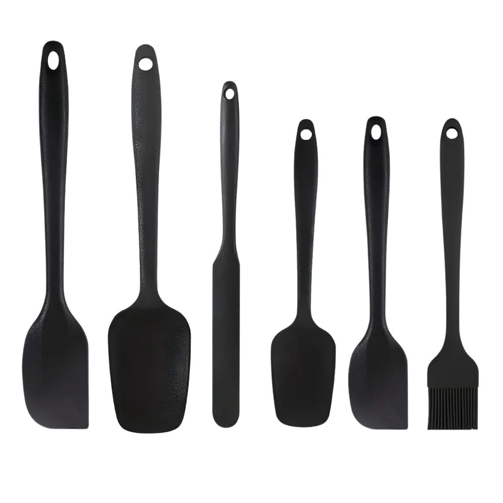 Spatula Set Silicone 6 Piece With Basting Brush - Image 2