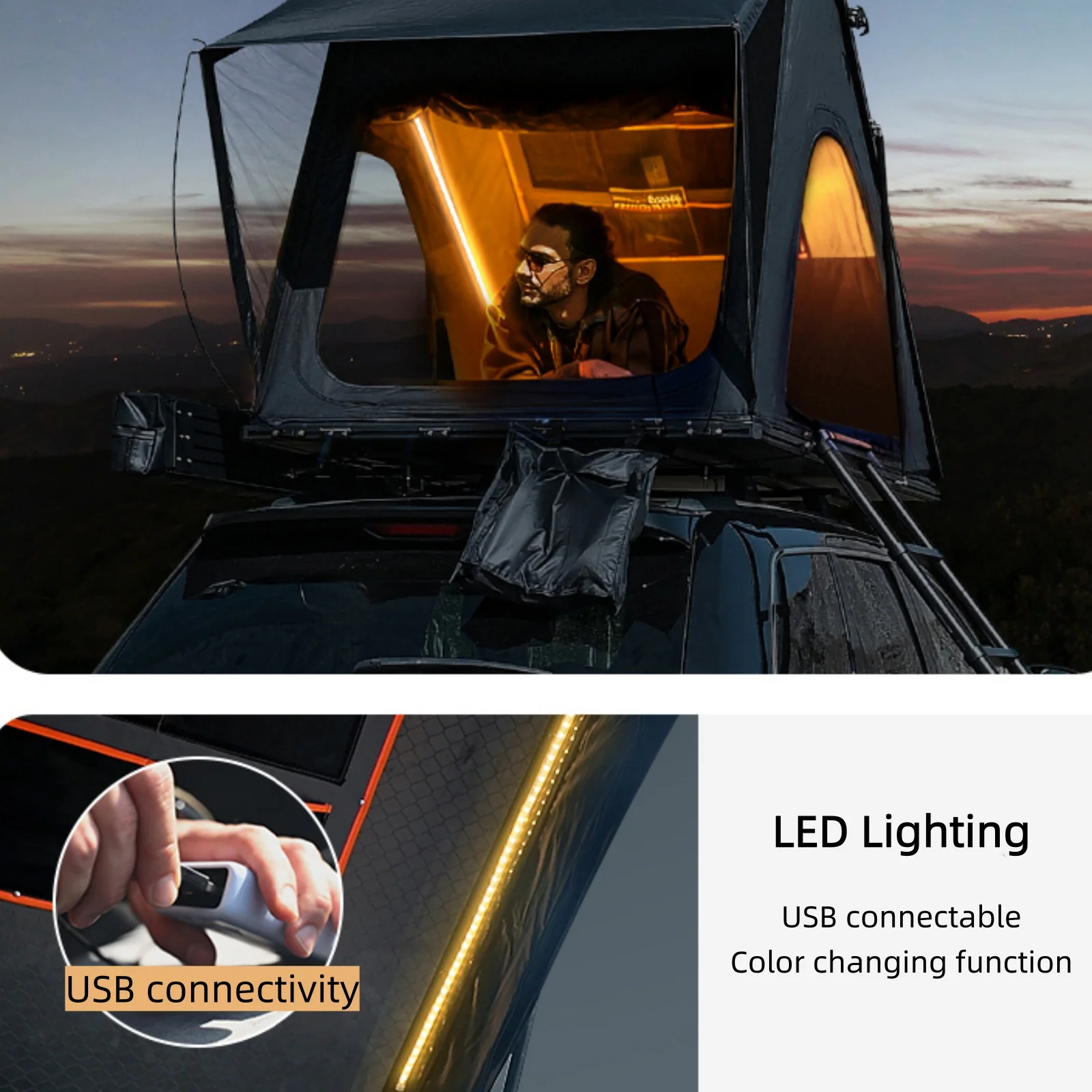KingCamp ENDLESS 8 Aluminum Hardshell Rooftop Tent