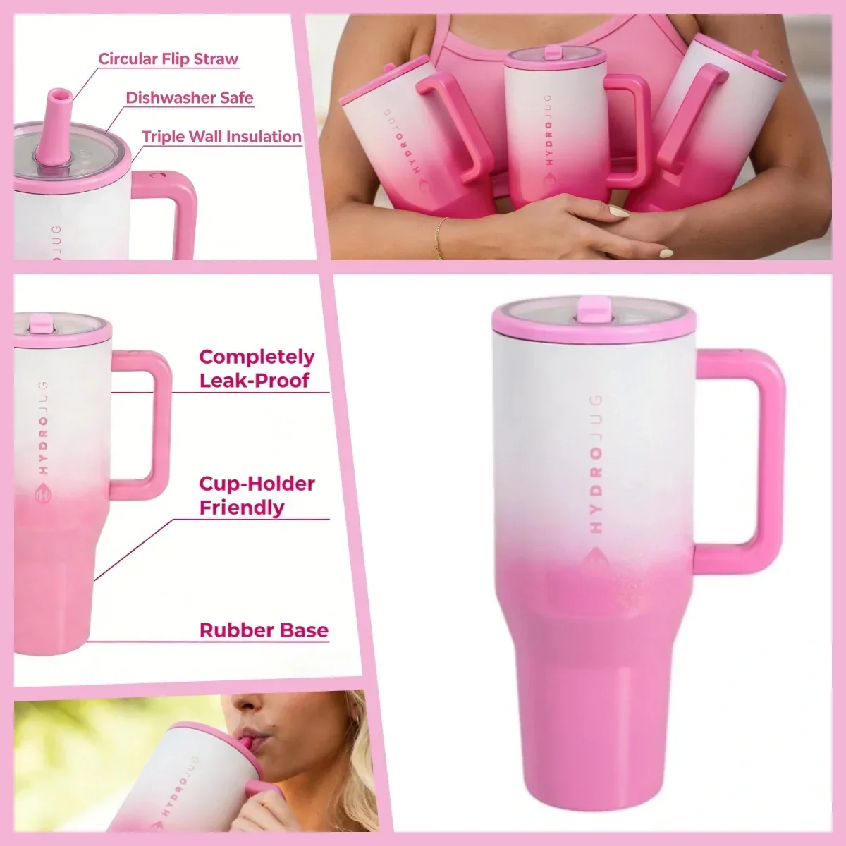 Flip Straw Insulated Tumbler - Image 2
