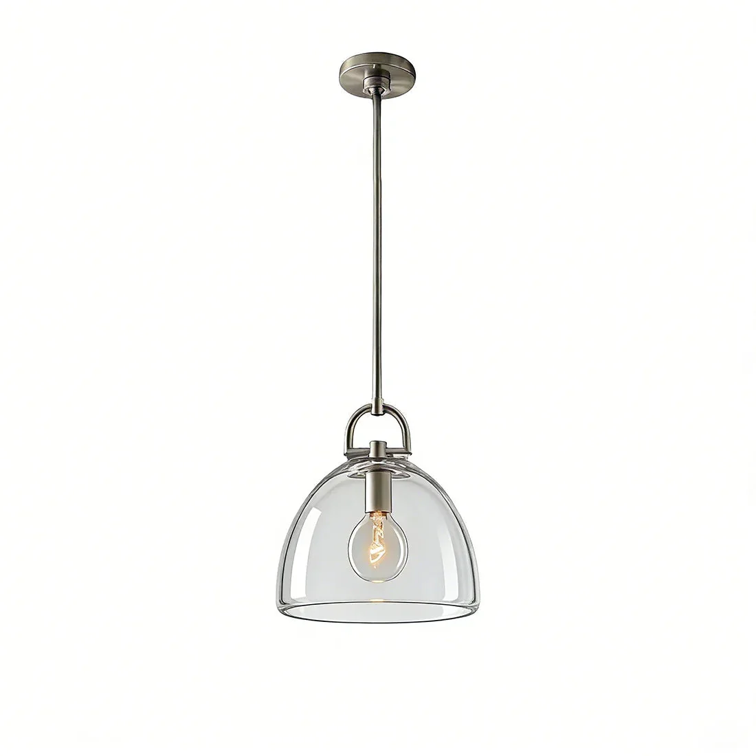 Elegant Glass Dome Pendant Light for Modern Kitchens - Image 5