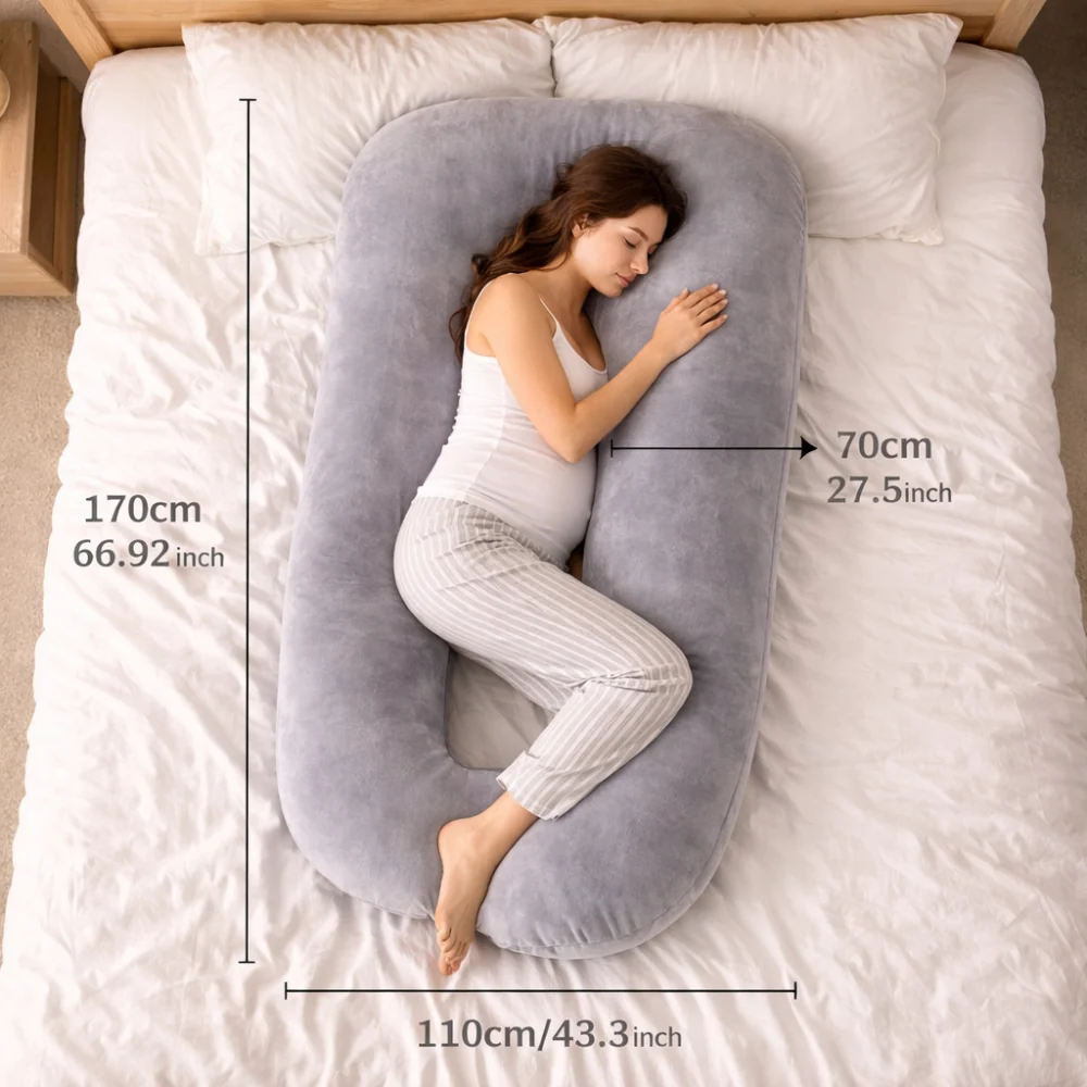 Pregnancy Support Pillow – Cloud Shaped Design - Image 5
