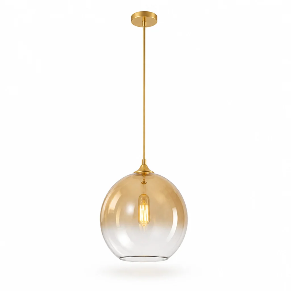 Pendant Light Metallic Gradient Glass Energy-Efficient LED - Image 17