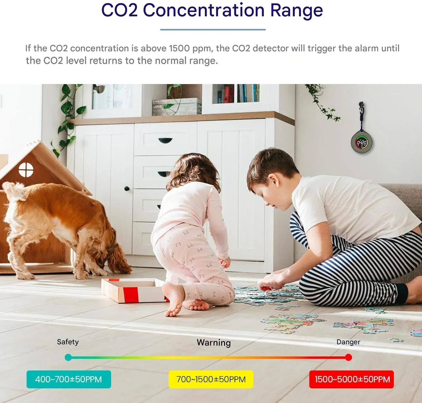 Mobile Air Quality Sensor with Rechargeable Battery - Image 3