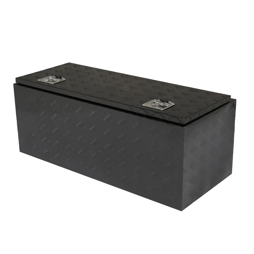 IVV Aluminum Truck Trailer Tool Box Pickup Underbody Truck Bed Storage Toolbox RV Trailer Organizer with T-Handle Latch Dual Lock Keys - Black, 42"L x 18"W x 17"H - Image 6