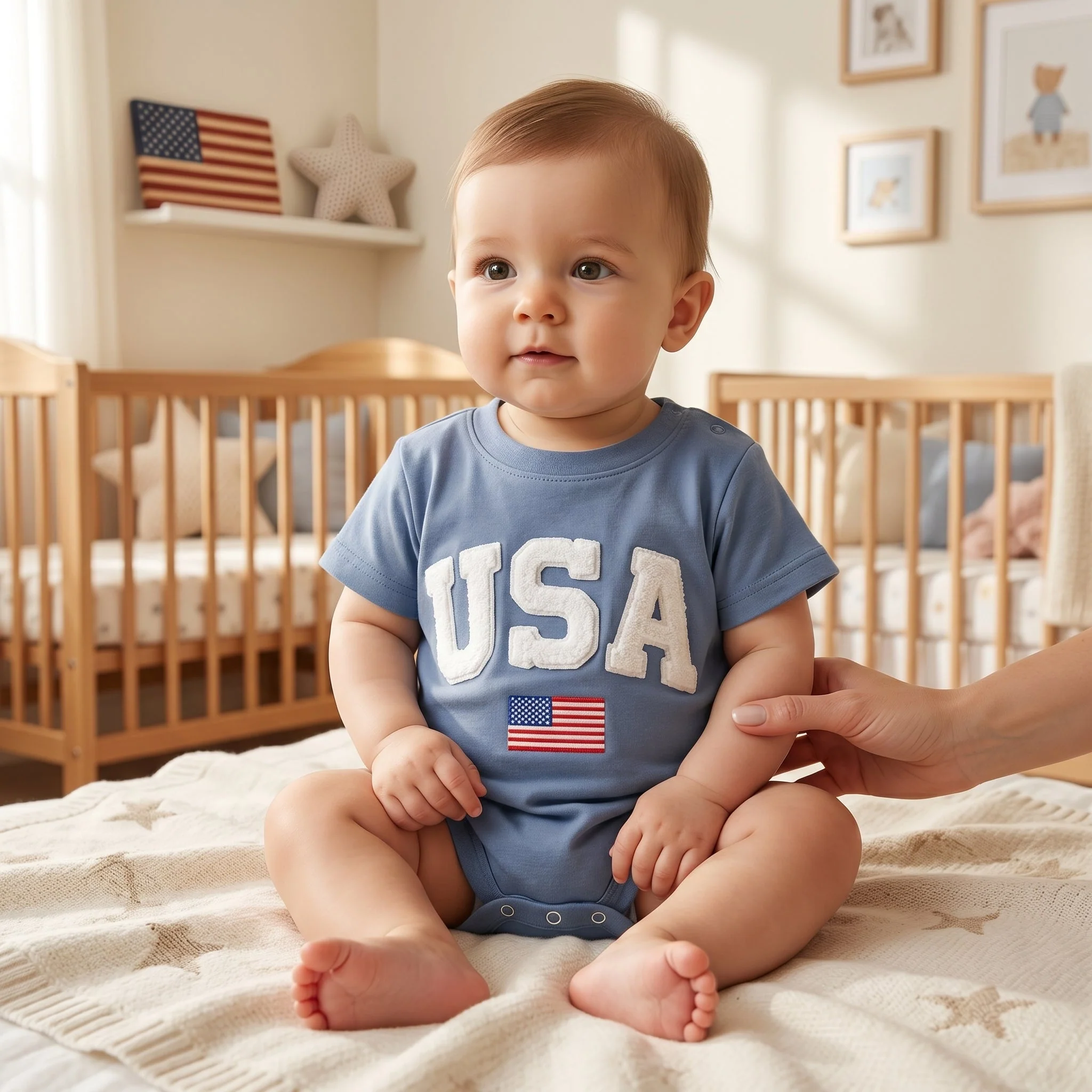 Infant Romper with Patriotic Design - Image 6