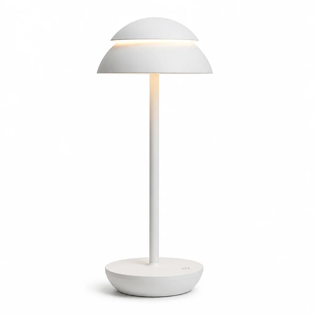 Touch-Dimmable USB Rechargeable Mushroom Table Lamp - Image 6