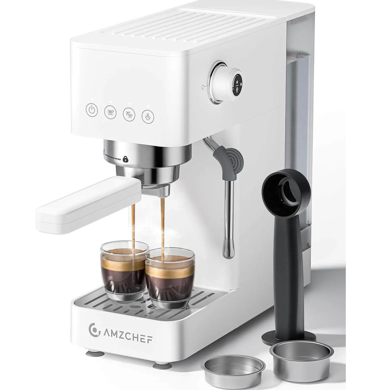 AMZCHEF Espresso Machine 20 Bar with 40oz Removable Water Tank 2