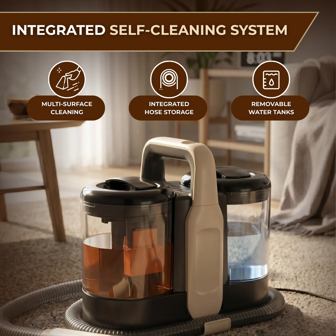 Portable Spot Cleaner for Carpet and Upholstery 15kPa Suction