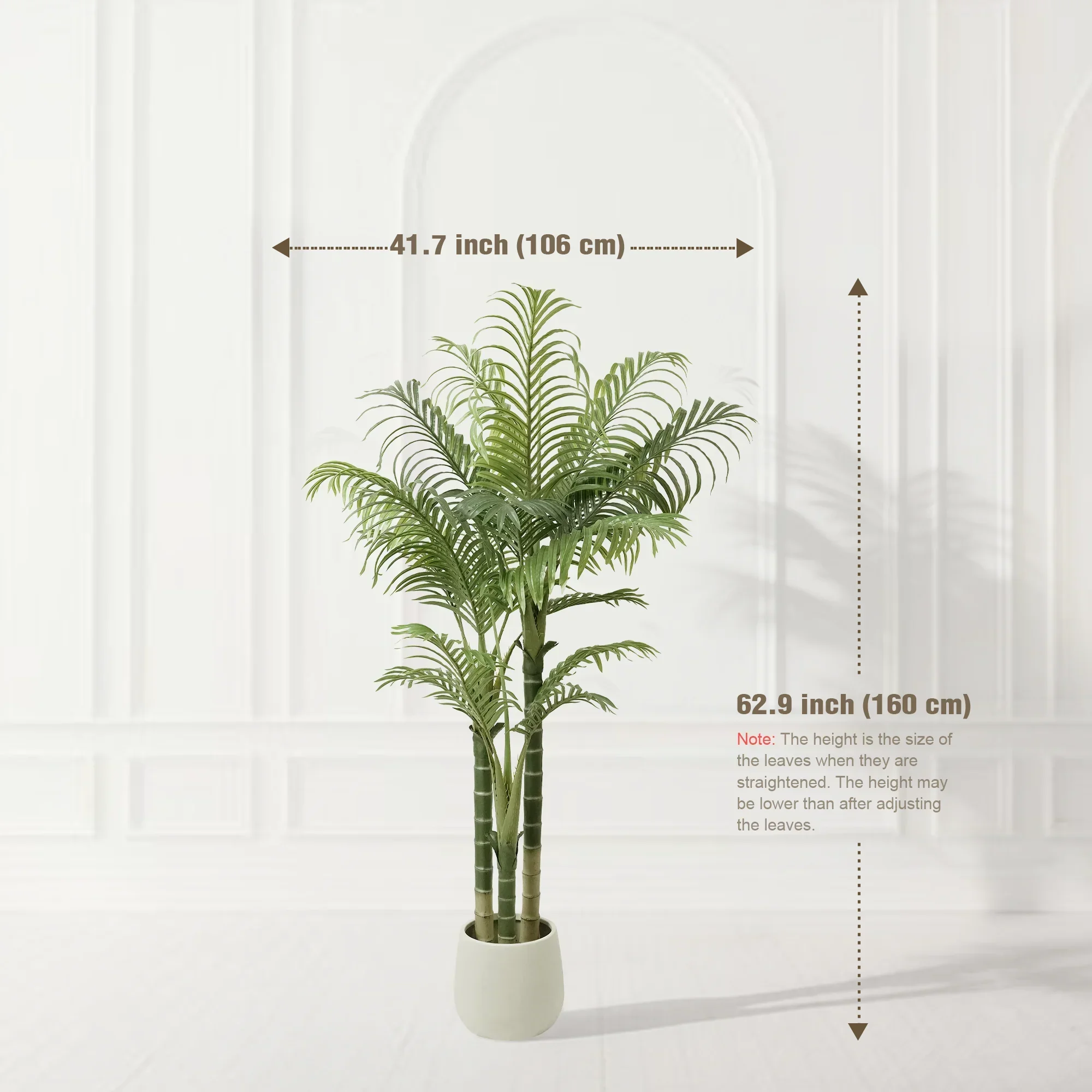 Decorative Areca Palm Plant - Faux Indoor Tree