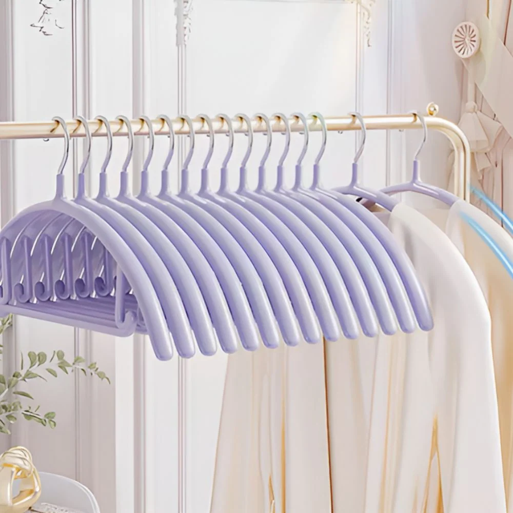 Clothes Hangers Soft-Touch Finish Ergonomic Curve - Image 14