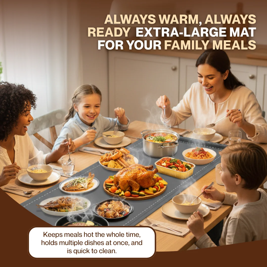 Graphene Food Warming Tray 36x16 Inch with Adjustable Temperature