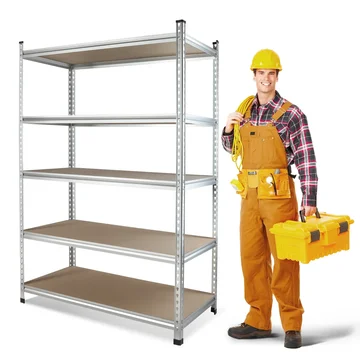 WORKPRO 5-Tier Storage Shelving Unit, 48"W x 24"D x 72"H, Adjustable Storage Rack Heavy Duty Aluminum Alloy Shelf