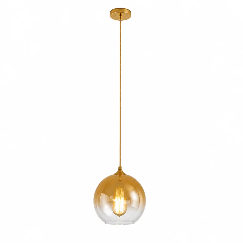Pendant Light Metallic Gradient Glass Energy-Efficient LED - Image 11